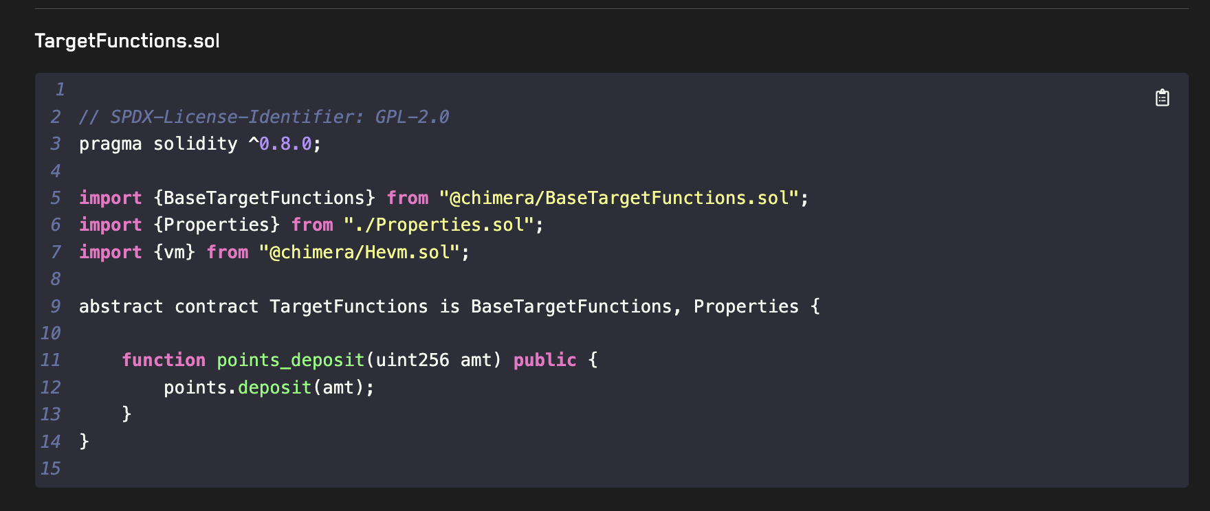 Target Function For Points