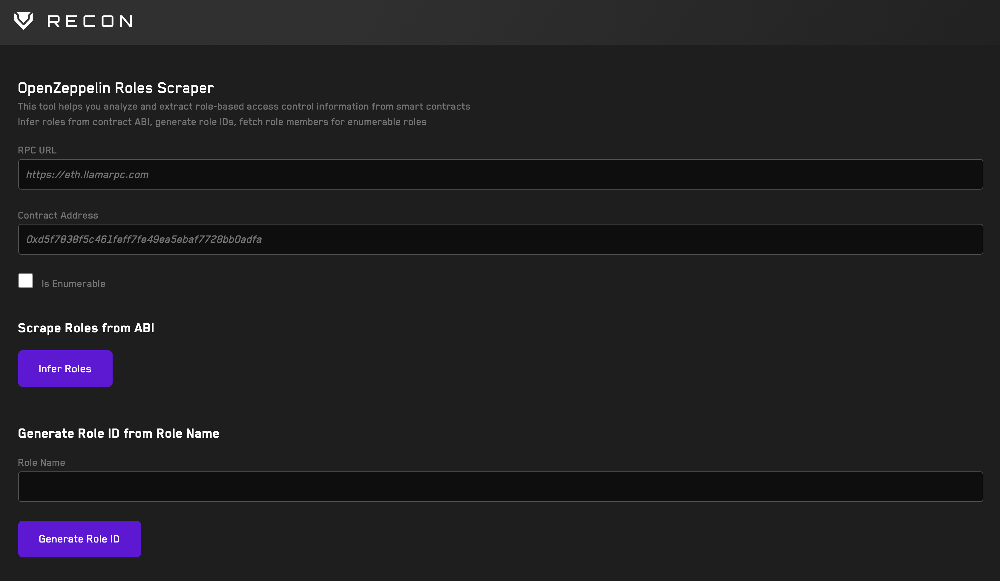 OpenZeppelin Roles Scraper